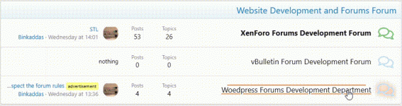 Code to display two orange lines above and below the section names