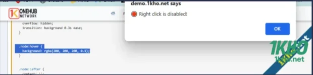How to stop right click copy from your website